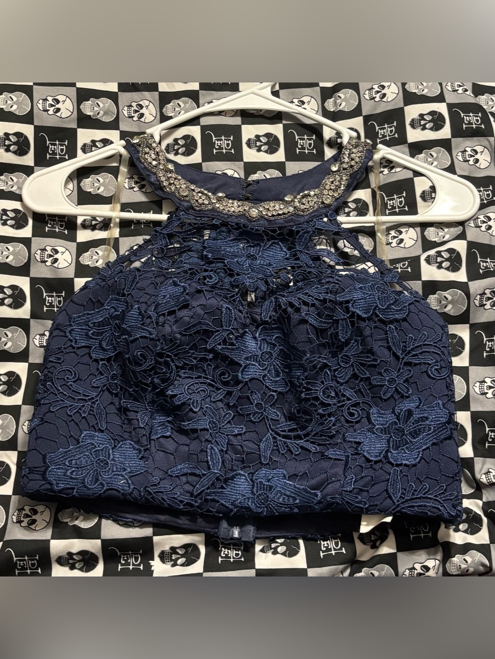🎃5 for $25🎃 My Michelle Navy Blue Two Piece Prom Homecoming Dance Dress Set